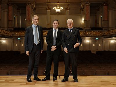 Olivier de Perregaux, Alexander GIlman, S.D. Prinz Philipp von und zu Liechtenstein (von links)